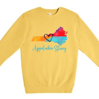 Appalachia Strong Nc Mountains Premium Crewneck Sweatshirt