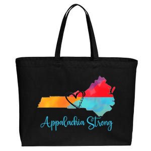 Appalachia Strong Nc Mountains Cotton Canvas Jumbo Tote