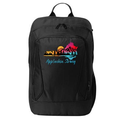 Appalachia Strong Nc Mountains Sunset Nature Lovers City Backpack