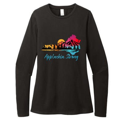 Appalachia Strong Nc Mountains Sunset Nature Lovers Womens CVC Long Sleeve Shirt