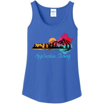 Appalachia Strong Nc Mountains Sunset Nature Lovers Ladies Essential Tank