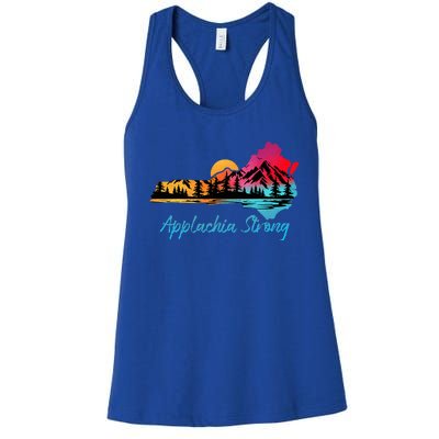 Appalachia Strong Nc Mountains Sunset Nature Lovers Women's Racerback Tank