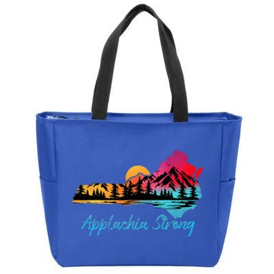 Appalachia Strong Nc Mountains Sunset Nature Lovers Zip Tote Bag