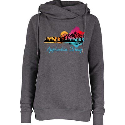 Appalachia Strong Nc Mountains Sunset Nature Lovers Womens Funnel Neck Pullover Hood