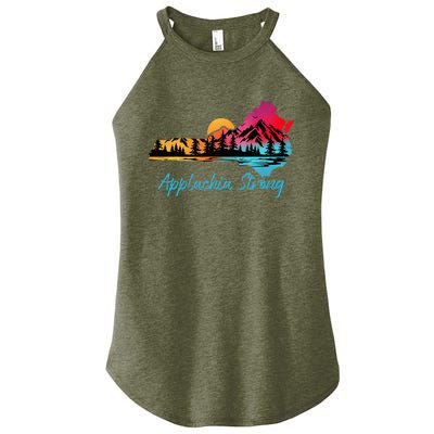 Appalachia Strong Nc Mountains Sunset Nature Lovers Women's Perfect Tri Rocker Tank