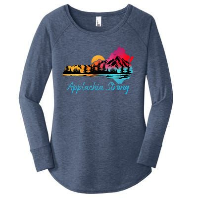 Appalachia Strong Nc Mountains Sunset Nature Lovers Women's Perfect Tri Tunic Long Sleeve Shirt