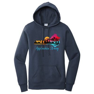 Appalachia Strong Nc Mountains Sunset Nature Lovers Women's Pullover Hoodie