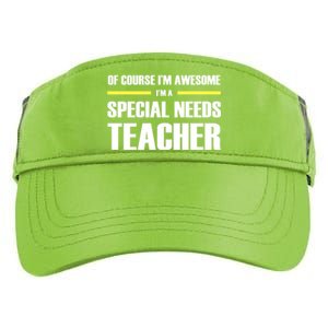 Awesome Special Needs Teacher Funny Gift Adult Drive Performance Visor