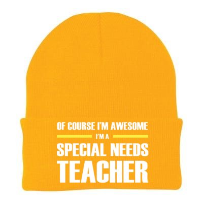 Awesome Special Needs Teacher Funny Gift Knit Cap Winter Beanie