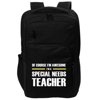 Awesome Special Needs Teacher Funny Gift Impact Tech Backpack