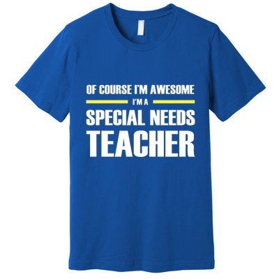 Awesome Special Needs Teacher Funny Gift Premium T-Shirt