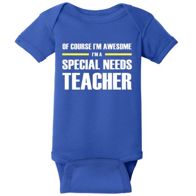 Awesome Special Needs Teacher Funny Gift Baby Bodysuit