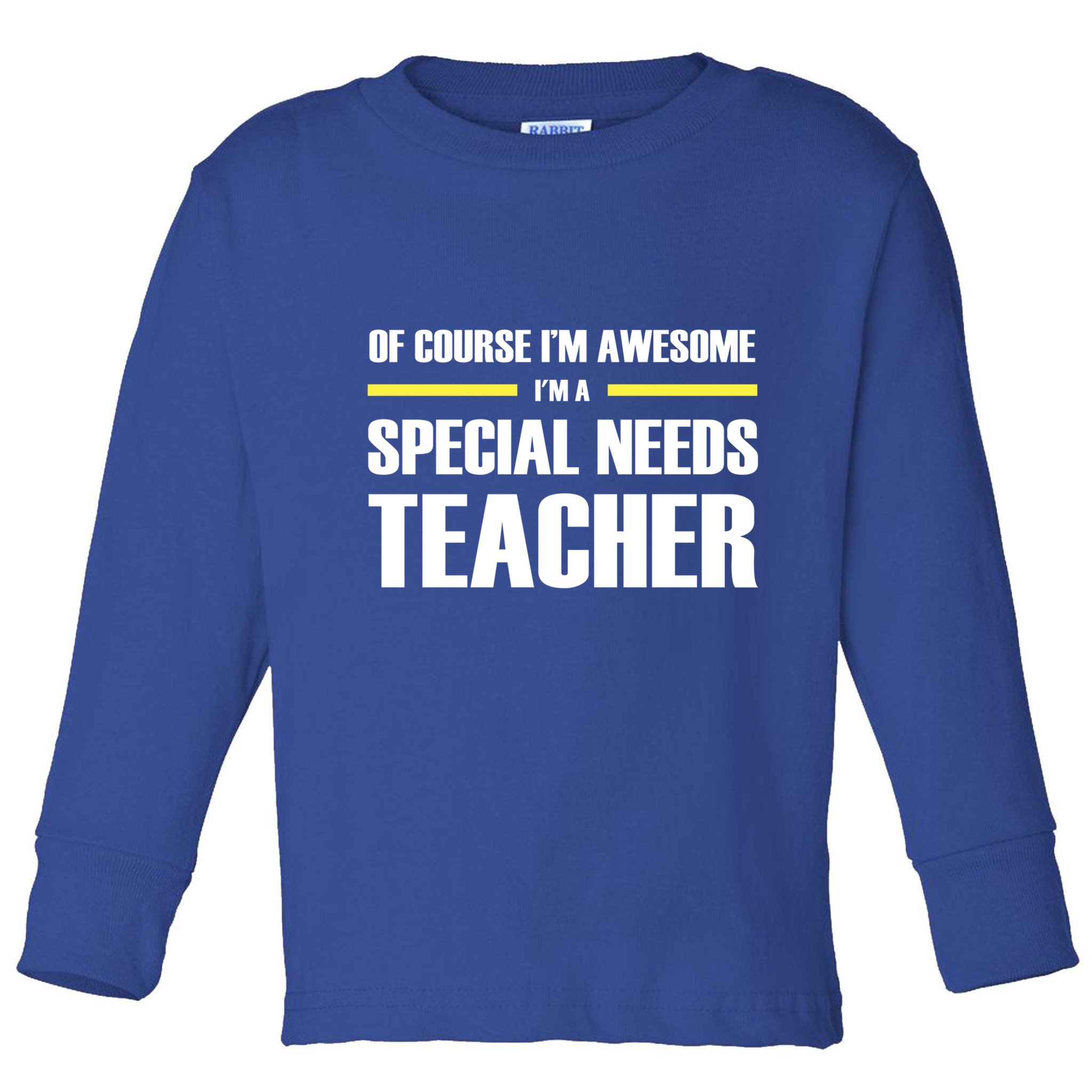 Awesome Special Needs Teacher Funny Gift Toddler Long Sleeve Shirt