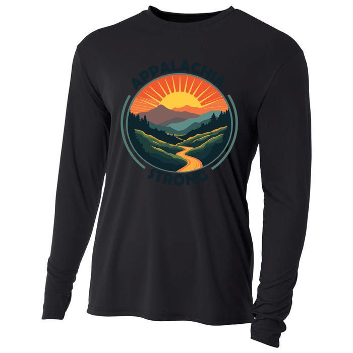 Appalachia Strong Nc Mountains Asheville Tennessee Cooling Performance Long Sleeve Crew