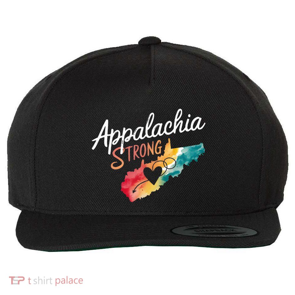 Appalachia Strong Nc Mountains Wool Snapback Cap