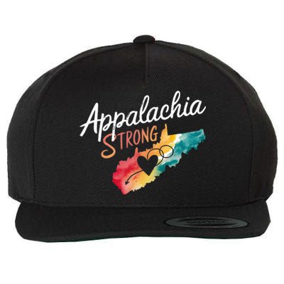 Appalachia Strong Nc Mountains Wool Snapback Cap