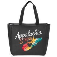 Appalachia Strong Nc Mountains Zip Tote Bag