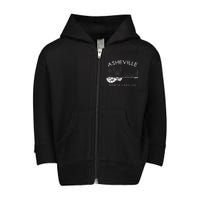 Asheville Souvenir North Carolina Lover Toddler Zip Fleece Hoodie