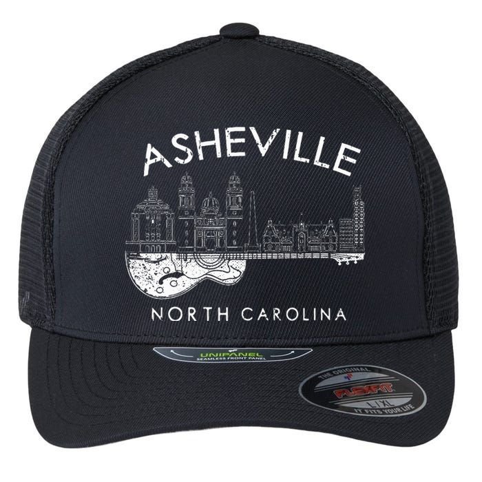 Asheville Souvenir North Carolina Lover Flexfit Unipanel Trucker Cap