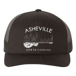 Asheville Souvenir North Carolina Lover Yupoong Adult 5-Panel Trucker Hat