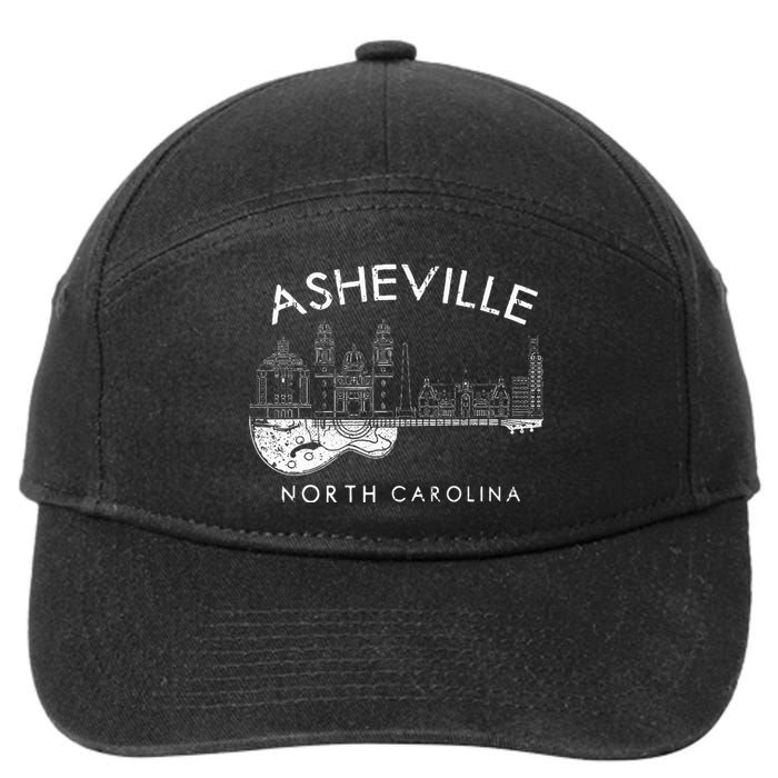 Asheville Souvenir North Carolina Lover 7-Panel Snapback Hat