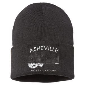 Asheville Souvenir North Carolina Lover Sustainable Knit Beanie