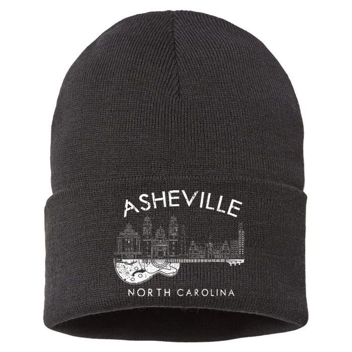 Asheville Souvenir North Carolina Lover Sustainable Knit Beanie