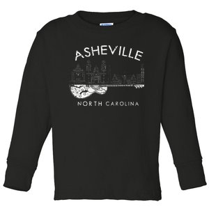 Asheville Souvenir North Carolina Lover Toddler Long Sleeve Shirt