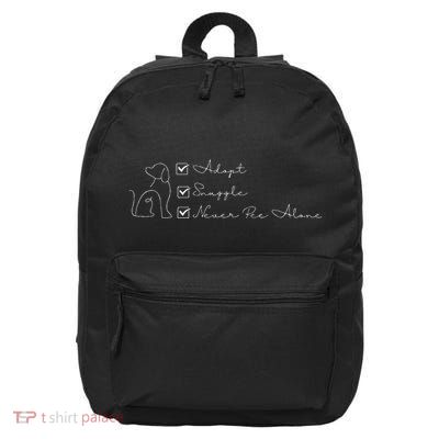 Adopt Snuggle Never Pee Alone For Dog Parents 16 in Basic Backpack
