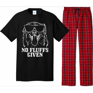 Australian Shepherd No Fluffs Given Dog Mom Dad Funny Gift Pajama Set