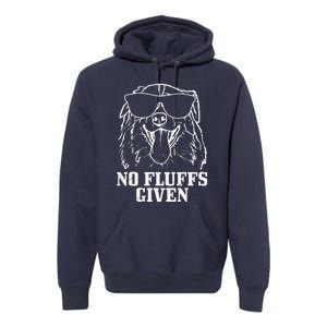 Australian Shepherd No Fluffs Given Dog Mom Dad Funny Gift Premium Hoodie