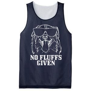 Australian Shepherd No Fluffs Given Dog Mom Dad Funny Gift Mesh Reversible Basketball Jersey Tank