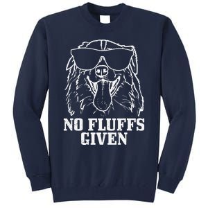 Australian Shepherd No Fluffs Given Dog Mom Dad Funny Gift Tall Sweatshirt