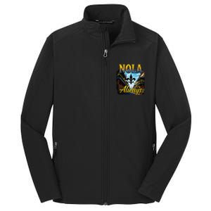 Always Support Nola Always Nola Never Forget New Orleans Core Soft Shell Jacket