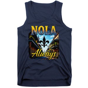 Always Support Nola Always Nola Never Forget New Orleans Tank Top