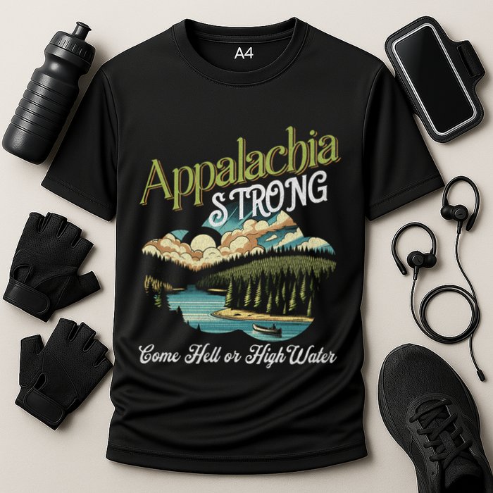 Appalachia Strong Nc Mountains Cooling Performance Crew T-Shirt