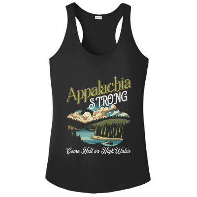 Appalachia Strong Nc Mountains Ladies PosiCharge Competitor Racerback Tank