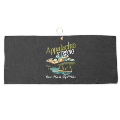 Appalachia Strong Nc Mountains Large Microfiber Waffle Golf Towel