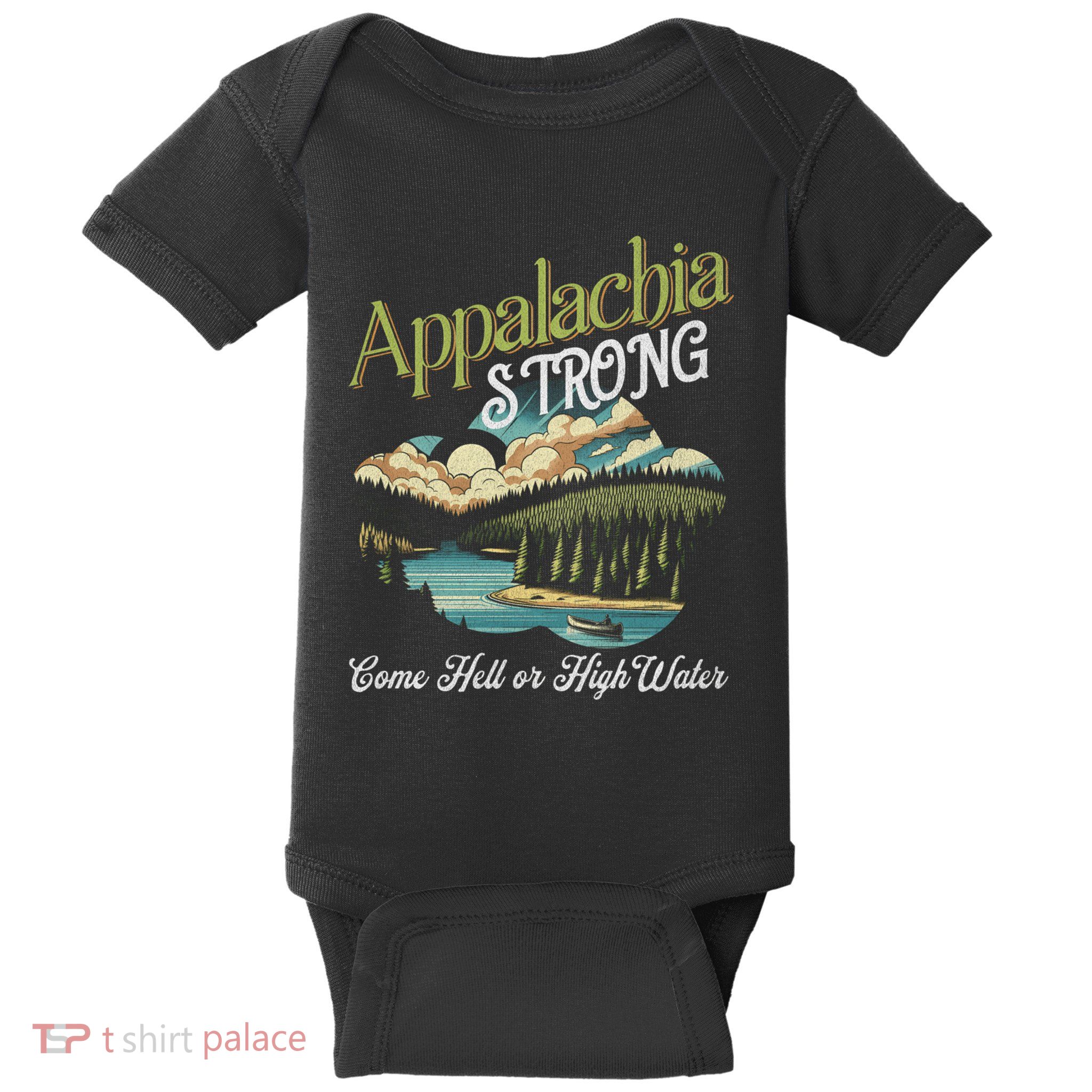 Appalachia Strong Nc Mountains Baby Bodysuit