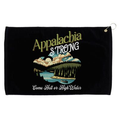 Appalachia Strong Nc Mountains Grommeted Golf Towel