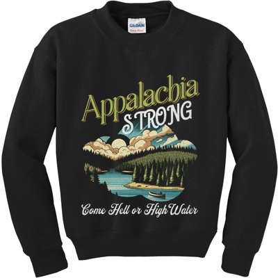 Appalachia Strong Nc Mountains Kids Sweatshirt