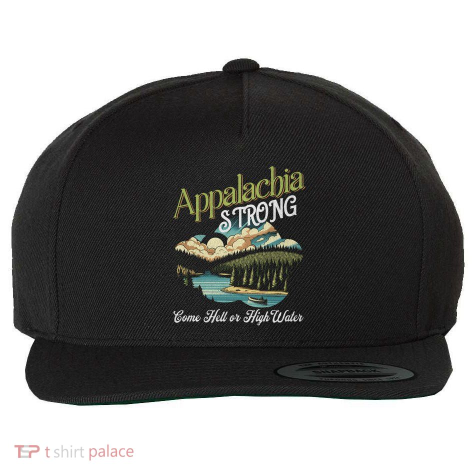 Appalachia Strong Nc Mountains Wool Snapback Cap
