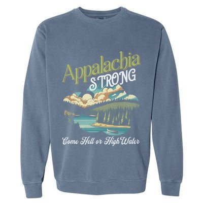 Appalachia Strong Nc Mountains Garment-Dyed Sweatshirt