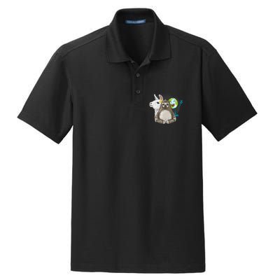 Alpaca Sloth Nature Animal Protection Lover Earth Day Gift Dry Zone Grid Polo