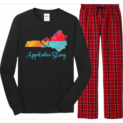 Appalachia Strong Nc Mountains Long Sleeve Pajama Set