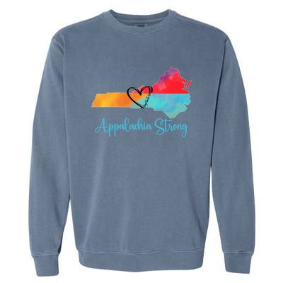 Appalachia Strong Nc Mountains Garment-Dyed Sweatshirt