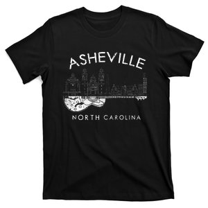 Asheville Souvenir North Carolina Lover Music Guitar T-Shirt