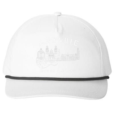 Asheville Souvenir North Carolina Lover Music Guitar Snapback Five-Panel Rope Hat