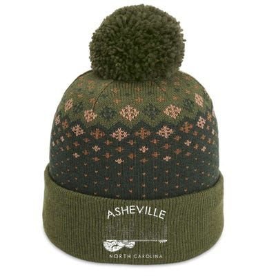 Asheville Souvenir North Carolina Lover Music Guitar The Baniff Cuffed Pom Beanie