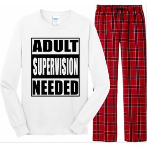 Adult Supervision Needed Long Sleeve Pajama Set